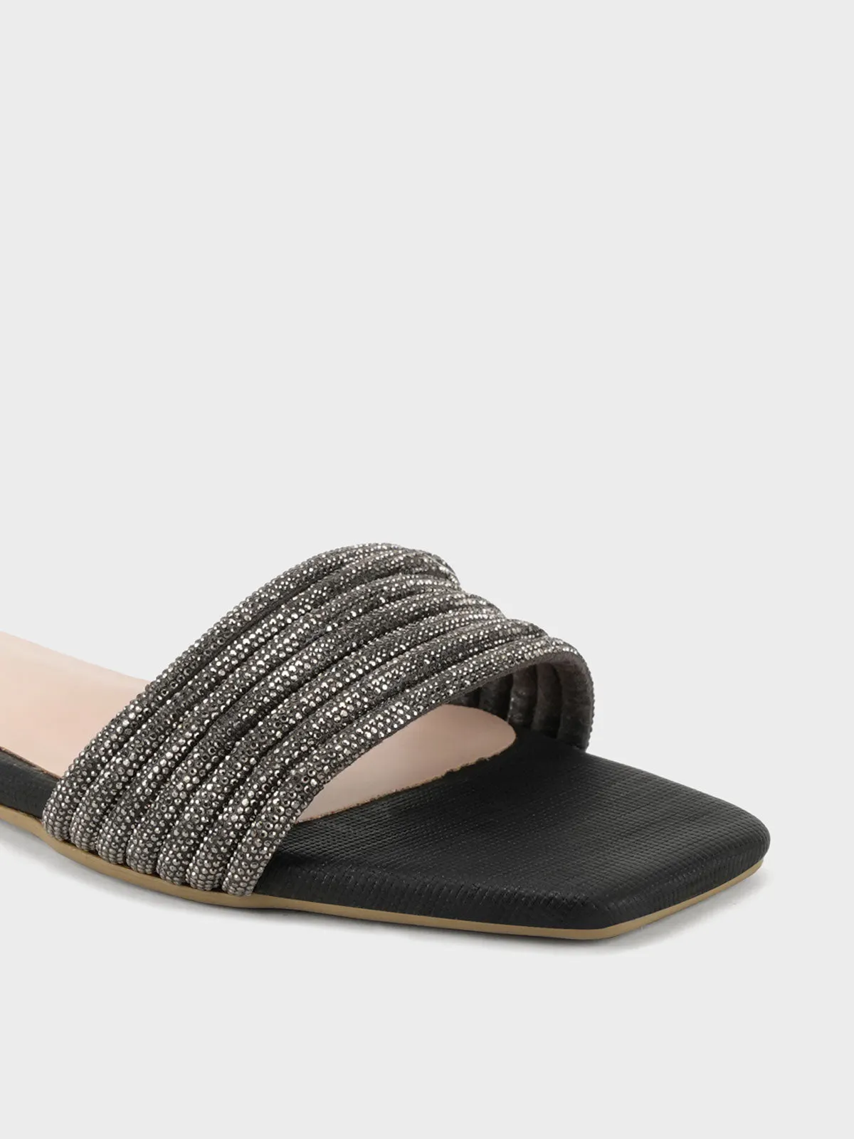 Womens "CASRYST" Flat Summer Slippers Boston Slides