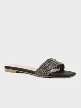 Womens "CASRYST" Flat Summer Slippers Winter Indoor Slippers