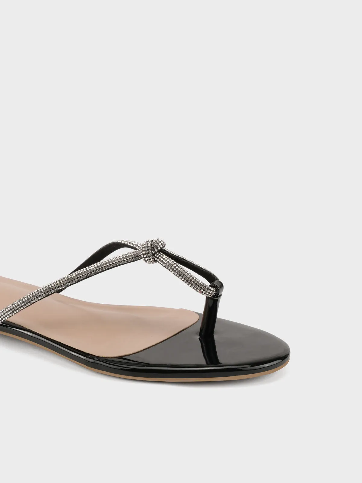 Womens "FUXIA" Embellished Flat Slippers Adult Dinosaur Slippers