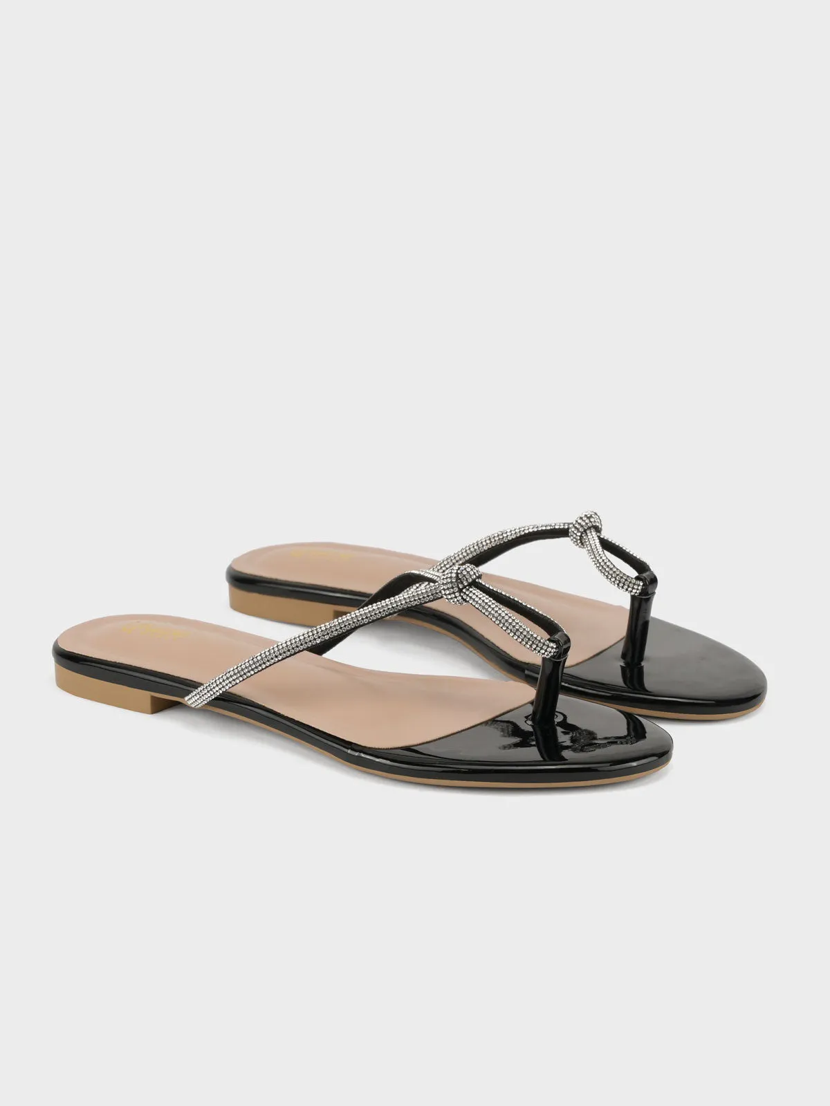 Kawa Slide Toddler Womens "FUXIA" Embellished Flat Slippers