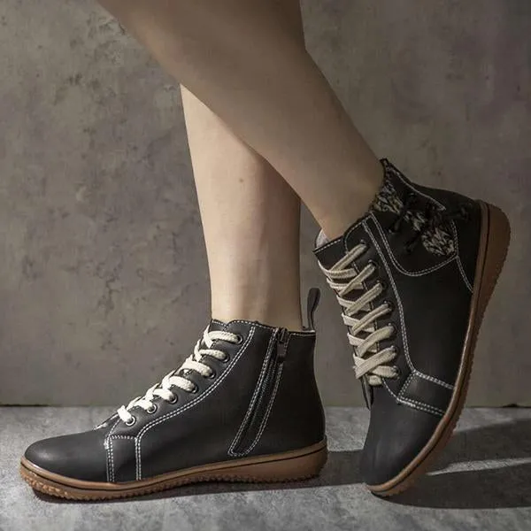 Women's Retro Casual Flat Lace-Up Booties 65561992S Adidas Samba Original Shoes