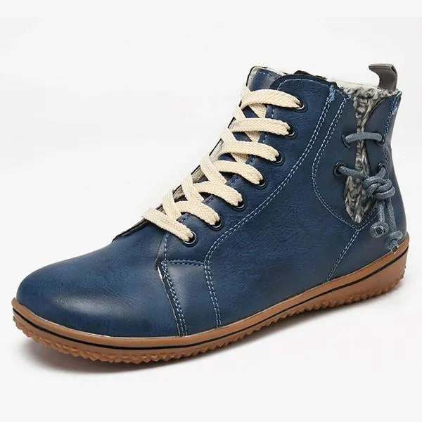 Women's Retro Casual Flat Lace-Up Booties 65561992S Adidas Sneaker Shoes