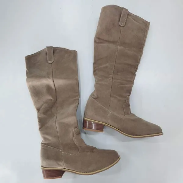 Shoes Like Adidas Samba Women'S Round Toe High Boots 14603026C