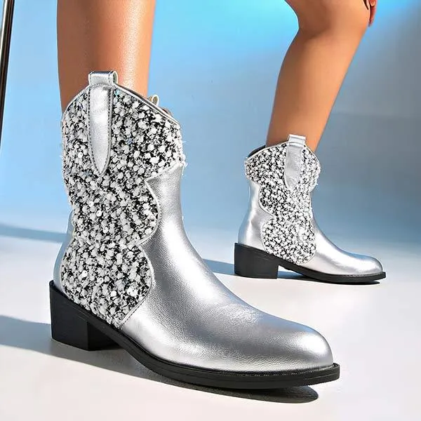 Adidas Campus Shoe Women'S Sequin Sleeve Martin Boots 77204407C