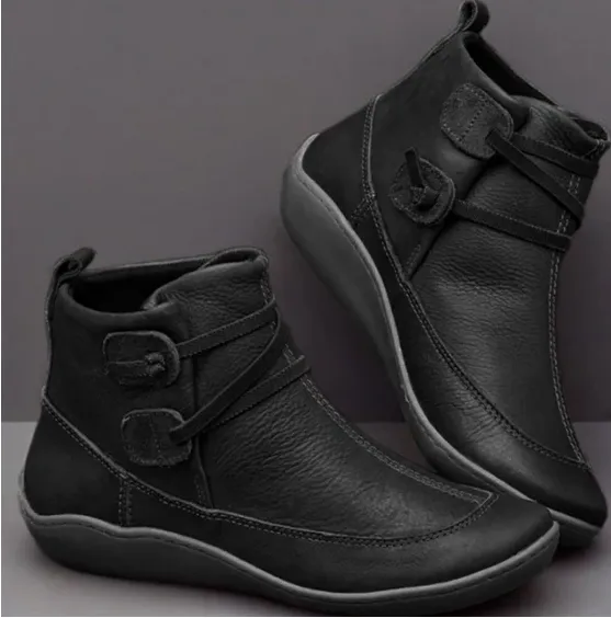 Adidas Ozrah Shoes Womens Stitching Slip On Solid Color Slip Resistant Winter Ankle Boots 2022 Shoes