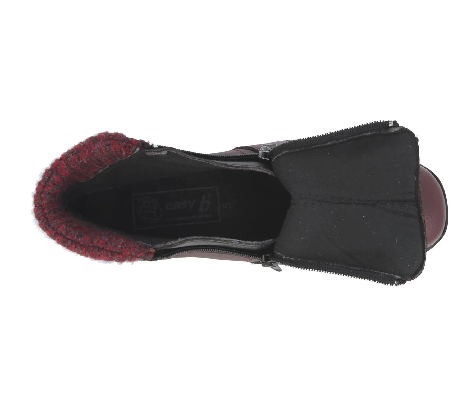 Womens Wide Fit DB Stoke Boots Comfortable Dress Flat Shoes